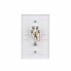 Eaton Wall Plates 1-Gang Coaxial Midsize Wall Plate, White -Eaton Outlet Store 42644778