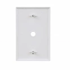 Eaton Wall Plates 1-Gang Coaxial Midsize Wall Plate, White -Eaton Outlet Store 42698704