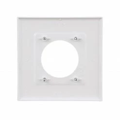 Eaton Wall Plates 2-Gang Midsize Round Wall Plate, White -Eaton Outlet Store 42700715