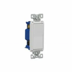 Eaton Light Switches 15-Amp 4-Way Rocker Light Switch, White -Eaton Outlet Store 42729064