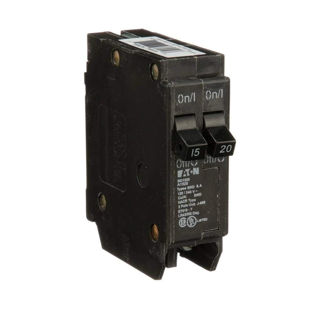 Eaton Circuit Breakers Type BR 15-Amp/20-Amp 2-Pole Tandem Circuit Breaker 7 Eaton Circuit Breakers Type BR 15-Amp/20-Amp 2-Pole Tandem Circuit Breaker - Image 7