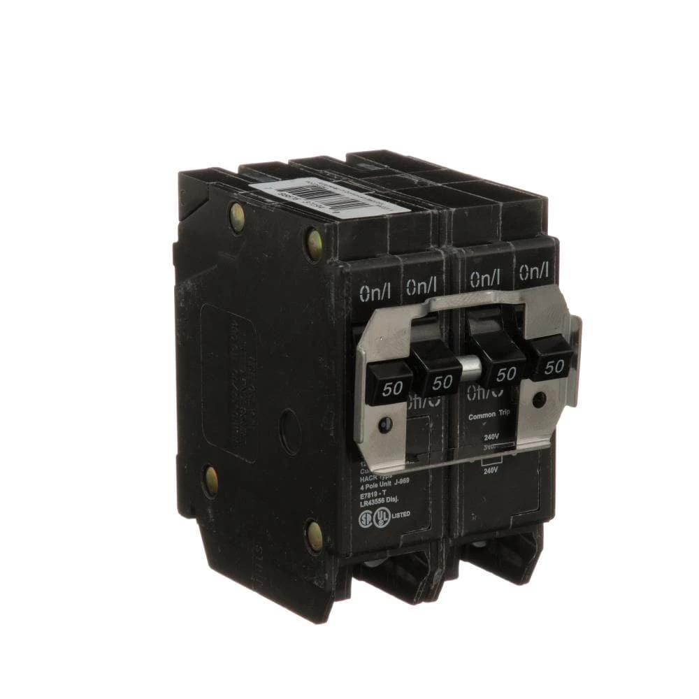 Eaton Circuit Breakers Type BR 50-Amp 4-Pole Quad Circuit Breaker 7 Eaton Circuit Breakers Type BR 50-Amp 4-Pole Quad Circuit Breaker - Image 7