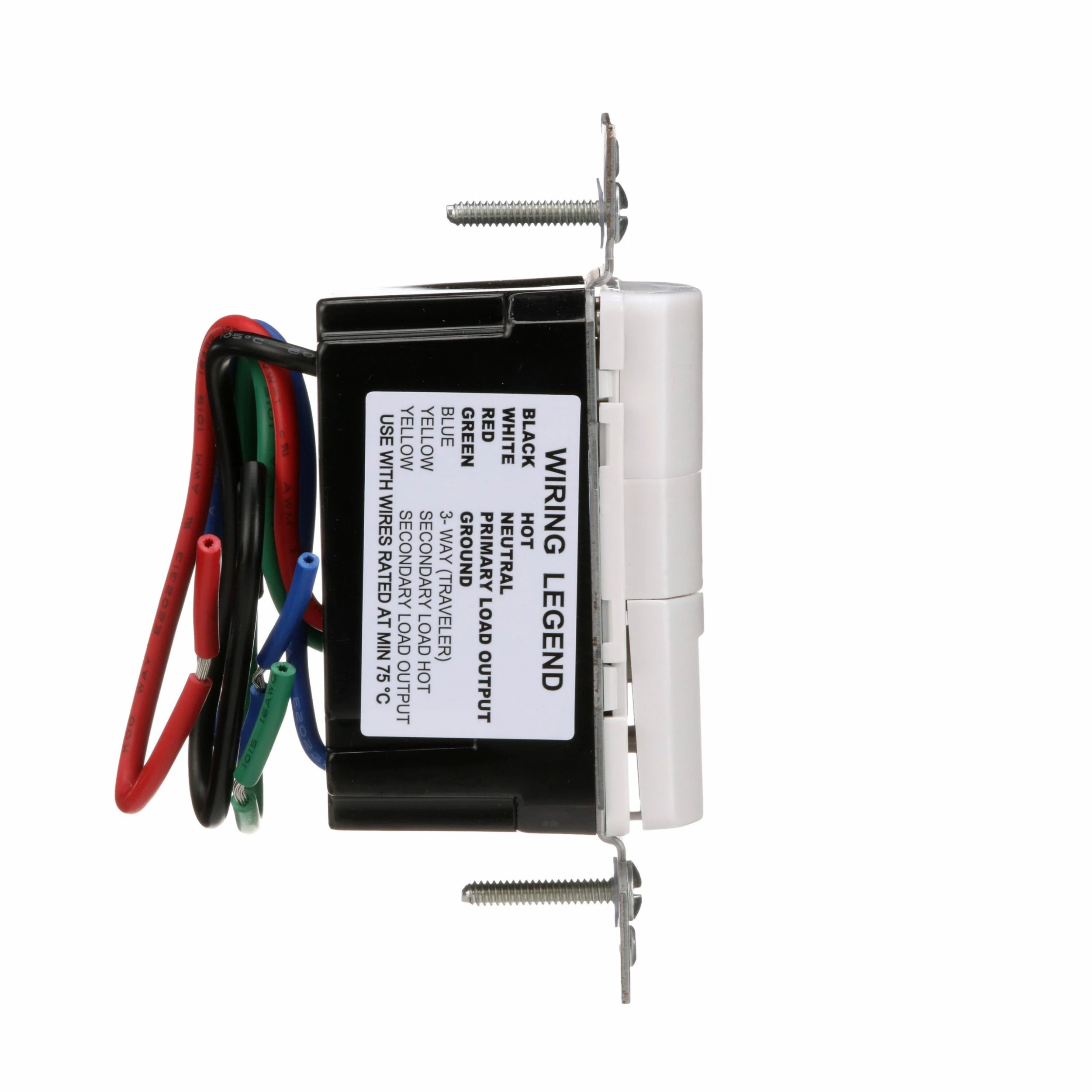 Eaton Light Sensors Single-Pole/3-Way 5-Amp Occupancy Motion Sensor Light Switch, White, Ivory, Light Almond 6 Eaton Light Sensors Single-Pole/3-Way 5-Amp Occupancy Motion Sensor Light Switch, White, Ivory, Light Almond - Image 6