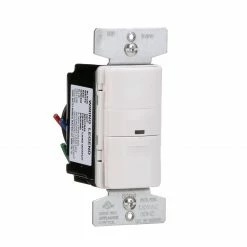 Eaton Light Sensors Single-Pole/3-Way 5-Amp Occupancy Motion Sensor Light Switch, White, Ivory, Light Almond 13 Eaton Light Sensors Single-Pole/3-Way 5-Amp Occupancy Motion Sensor Light Switch, White, Ivory, Light Almond -Eaton Outlet Store 43230352