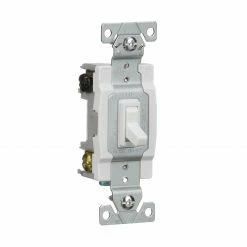 Eaton Light Switches 15-Amp 4-Way Toggle Light Switch, White -Eaton Outlet Store 44127437