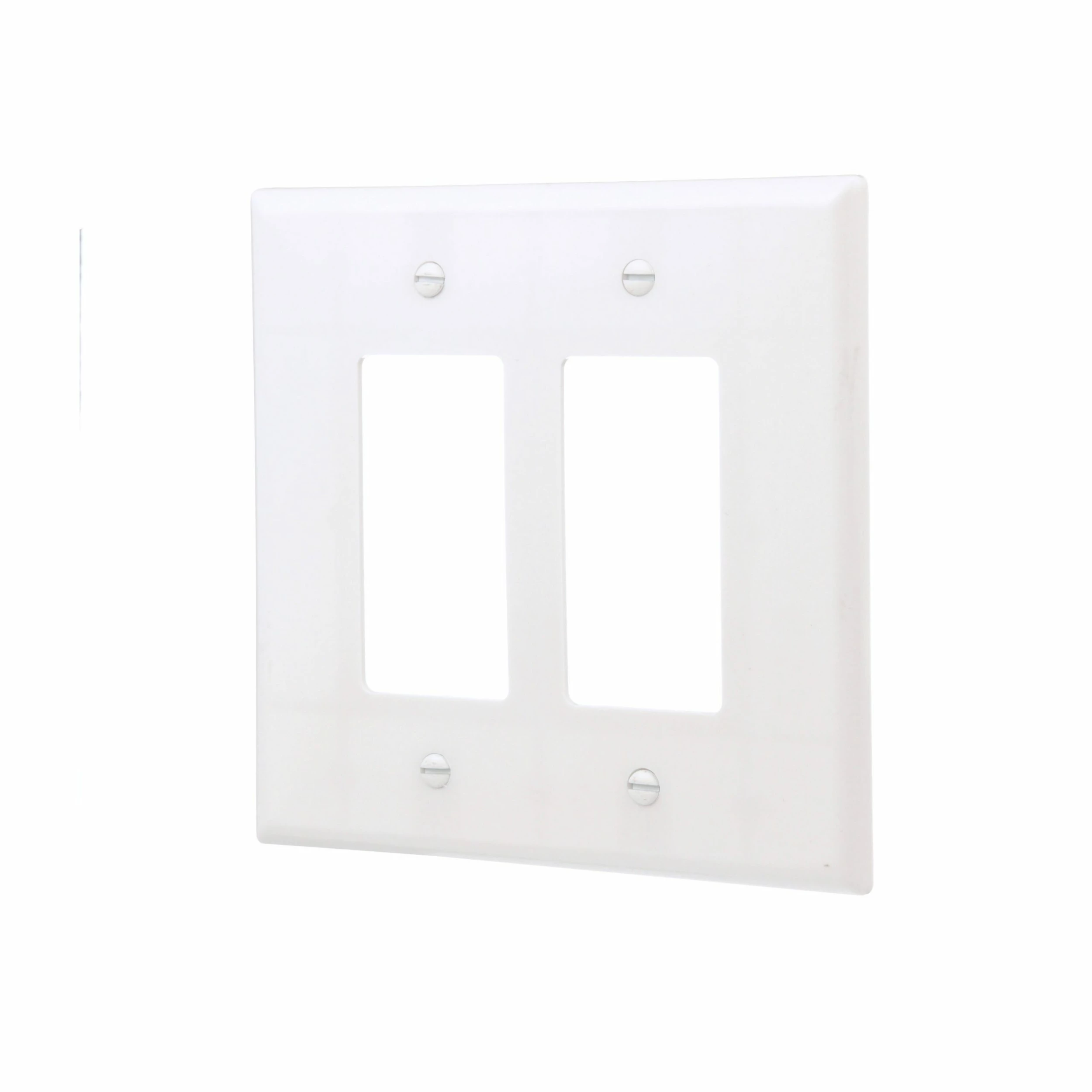 Eaton Wall Plates 2-Gang Jumbo Decorator Wall Plate, White 2 Eaton Wall Plates 2-Gang Jumbo Decorator Wall Plate, White - Image 2