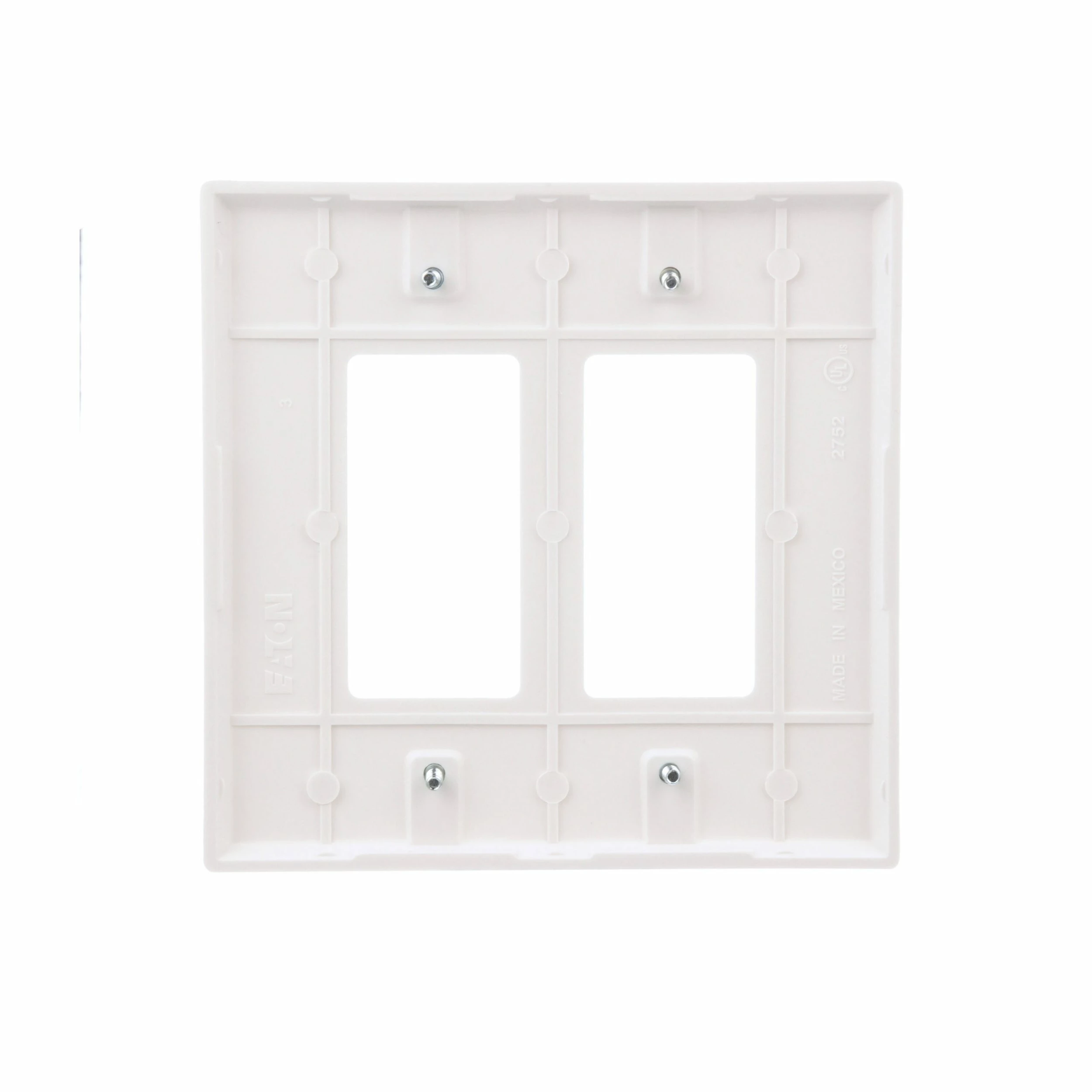 Eaton Wall Plates 2-Gang Jumbo Decorator Wall Plate, White 4 Eaton Wall Plates 2-Gang Jumbo Decorator Wall Plate, White - Image 4