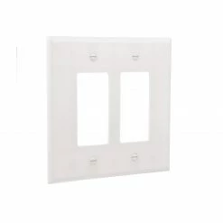 Eaton Wall Plates 2-Gang Jumbo Decorator Wall Plate, White 11 Eaton Wall Plates 2-Gang Jumbo Decorator Wall Plate, White -Eaton Outlet Store 44129254