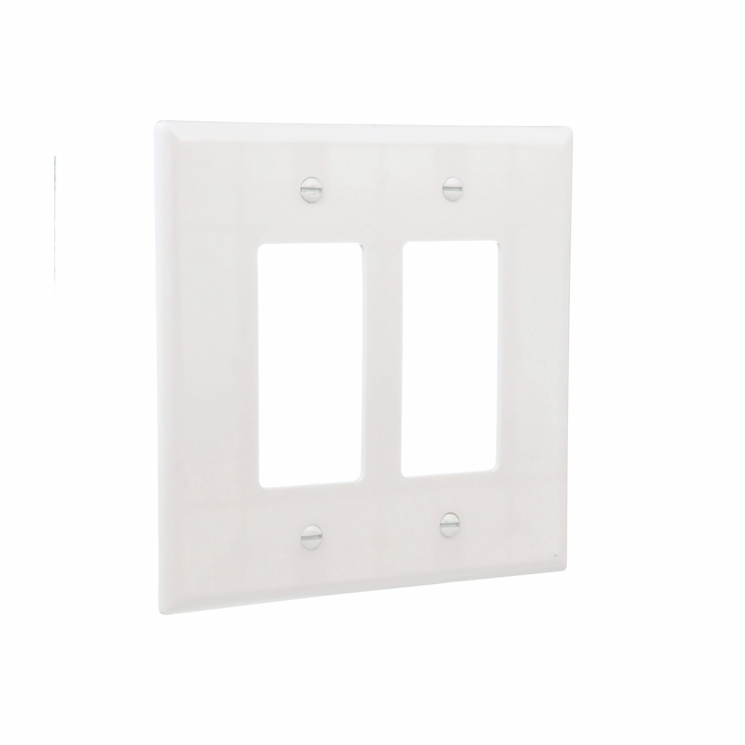 Eaton Wall Plates 2-Gang Jumbo Decorator Wall Plate, White 6 Eaton Wall Plates 2-Gang Jumbo Decorator Wall Plate, White - Image 6