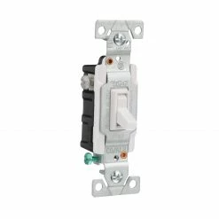 Eaton Light Switches 15-Amp 3-Way Toggle Light Switch, White 11 Eaton Light Switches 15-Amp 3-Way Toggle Light Switch, White -Eaton Outlet Store 44129824