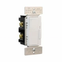 Eaton Light Dimmers Universal dimmers Single-Pole/3-Way LED Decorator Light Dimmer, White (2-Pack) -Eaton Outlet Store 44134204