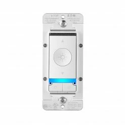 Eaton Light Dimmers Wi-Fi Smart Single-Pole/3-Way Smart with LED Decorator Light Dimmer with Built-In Alexa, White
