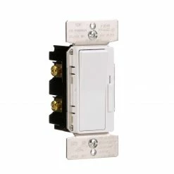 Eaton Light Dimmers Universal dimmers Single-Pole/3-Way LED Decorator Light Dimmer, White/Light Almond/Ivory -Eaton Outlet Store 45009129