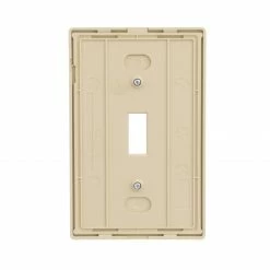 Eaton Wall Plates 1-Gang Ivory Toggle Wall Plate -Eaton Outlet Store 46794695