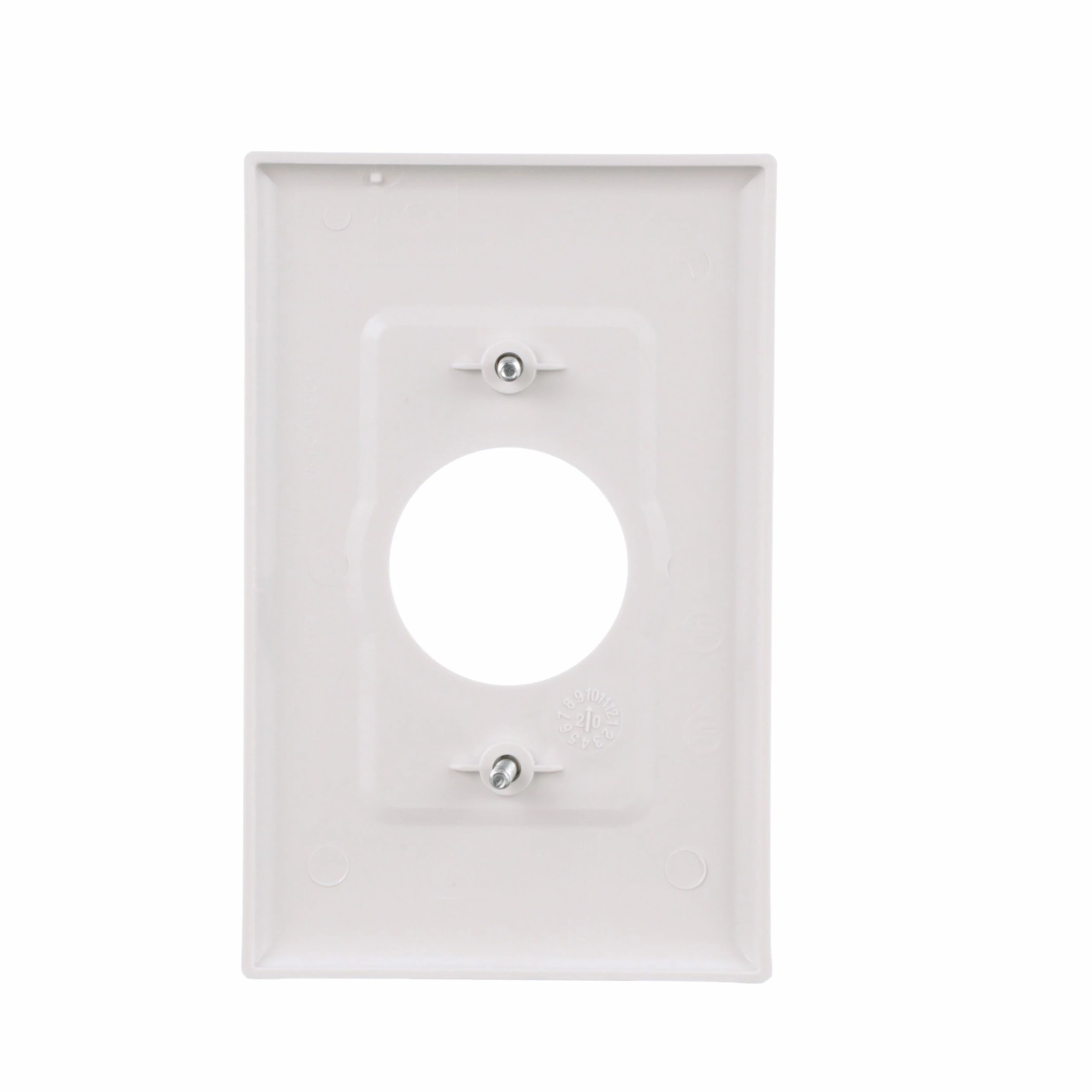 Eaton Wall Plates 1-Gang Midsize Round Wall Plate, White 4 Eaton Wall Plates 1-Gang Midsize Round Wall Plate, White - Image 4