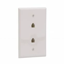 Eaton Wall Plates 1-Gang Midsize Wall Plate, White -Eaton Outlet Store 46795256