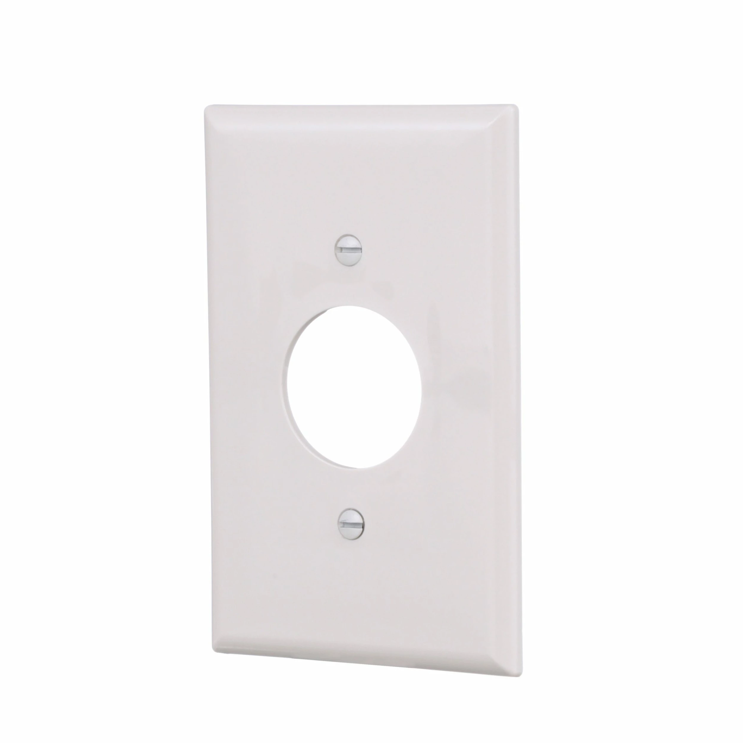 Eaton Wall Plates 1-Gang Midsize Round Wall Plate, White 2 Eaton Wall Plates 1-Gang Midsize Round Wall Plate, White - Image 2
